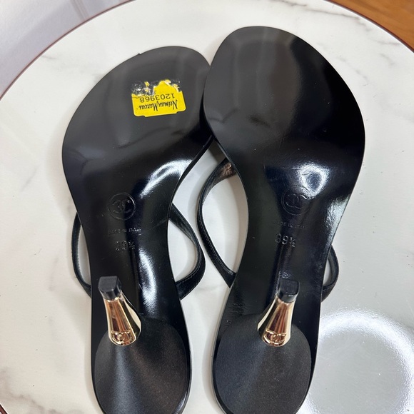 Chanel rhinestone y2k vintage sandals 39.5 new box - Picture 7 of 11